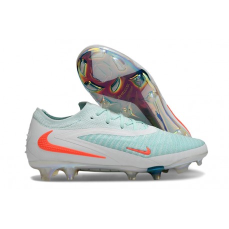 Chaussure Nike Phantom 6 Elite Low FG Vert Blanc Orange