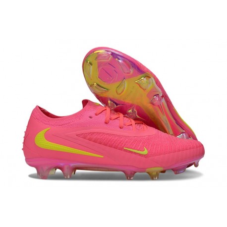 Chaussure Nike Phantom 6 Elite Low FG Rose Jaune