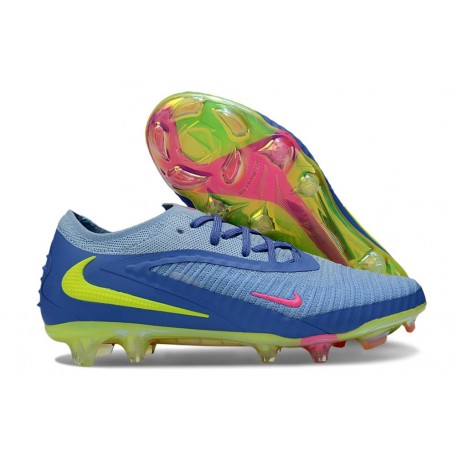 Chaussure Nike Phantom 6 Elite Low FG Bleu Jaune