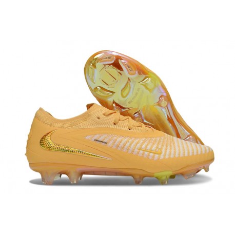 Chaussure Nike Phantom 6 Elite Low FG Jaune Or