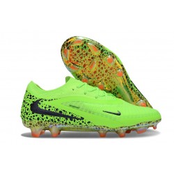 Chaussure Nike Phantom 6 Elite Low FG Vert Noir