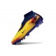 Crampons Neuf Nike Phantom 6 Elite DF FG Jaune Bleu Or