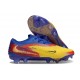 Chaussure Nike Phantom 6 Elite Low FG Jaune Bleu Rouge Or