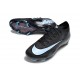 Nike Air Zoom Mercurial Vapor 16 Elite FG Noir Bleu Givré