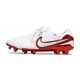 Chaussure Nike Tiempo Legend X Elite FG Blanc Rouge