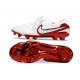 Chaussure Nike Tiempo Legend X Elite FG Blanc Rouge