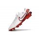 Chaussure Nike Tiempo Legend X Elite FG Blanc Rouge