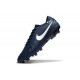 Chaussure Nike Tiempo Legend X Elite FG Marine Blanc