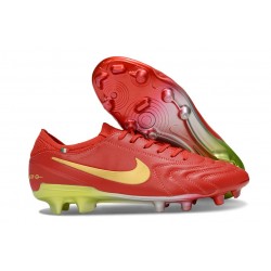Chaussure Nike Tiempo Legend X Elite FG Rouge Or