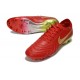 Chaussure Nike Tiempo Legend X Elite FG Rouge Or