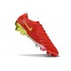 Chaussure Nike Tiempo Legend X Elite FG Rouge Or