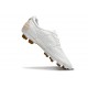 Chaussure Nike Tiempo Legend X Elite FG Ronaldo Blanc Or