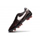 Chaussure Nike Tiempo Legend X Elite FG R10 Noir Rouge Blanc