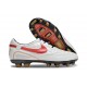 Chaussure Nike Tiempo Legend X Elite FG Ronaldo Blanc Rouge