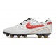 Chaussure Nike Tiempo Legend X Elite FG Ronaldo Blanc Rouge
