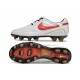 Chaussure Nike Tiempo Legend X Elite FG Ronaldo Blanc Rouge