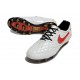 Chaussure Nike Tiempo Legend X Elite FG Ronaldo Blanc Rouge