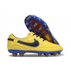 Chaussure Nike Tiempo Legend X Elite FG R10 Jaune Noir