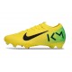Nike Air Zoom Mercurial Vapor 16 Elite FG Kylian Mbappe Jaune Noir Vert