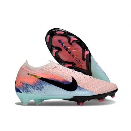 Nike Air Zoom Mercurial Vapor 16 Elite FG Rose Bleu Noir