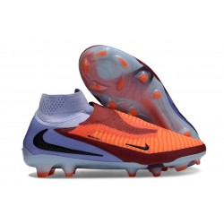 Crampons Neuf Nike Phantom 6 Elite DF FG Teinte Royale Cramoisi Vif Noir