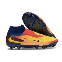 Nike Phantom 6 Elite DF FG X Haaland Orange Laser Citron Venin Bleu Vide