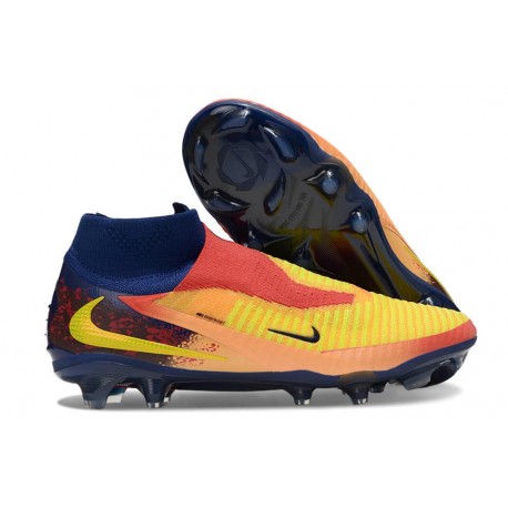 Nike Phantom 6 Elite DF FG X Haaland Orange Laser Citron Venin Bleu Vide