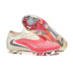 Chaussure Nike Phantom 6 Elite Low FG Rouge Beige Noir