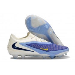 Chaussure Nike Phantom 6 Elite Low FG Bleu Rapide Blanc Obsidienne Foncé