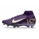 Nike Air Zoom Mercurial Superfly X Elite SG-Pro X MBAPPÉ Violet Grandiose Ivoire Pâle