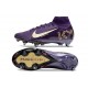 Nike Air Zoom Mercurial Superfly X Elite SG-Pro X MBAPPÉ Violet Grandiose Ivoire Pâle