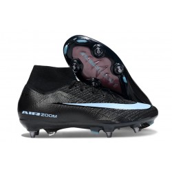 Nike Air Zoom Mercurial Superfly X Elite SG-Pro Noir Bleu Givré