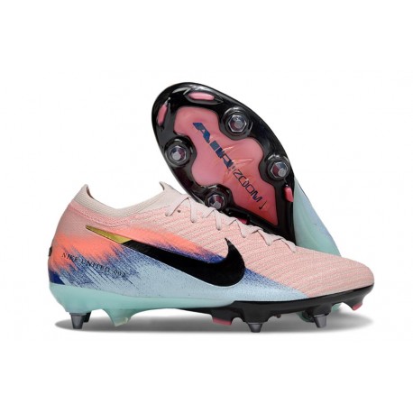 Nike Air Zoom Mercurial Vapor XVI Elite SG Rose Noir Bleu
