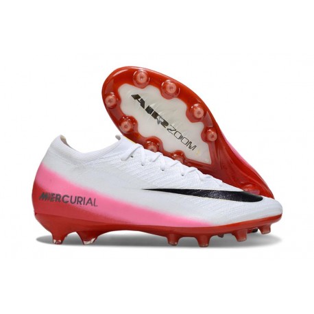 Nike Air Zoom Mercurial Vapor 16 Elite AG Rouge Université Blanc Obsidienne Foncé
