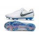 Chaussure Nike Tiempo Legend X Elite FG Blanc Bleu