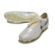 Chaussure Nike Tiempo Legend X Elite FG Blanc Argent