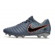 Chaussure Nike Tiempo Legend X Elite FG Bleu Eclipse Orange