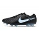 Chaussure Nike Tiempo Legend X Elite FG Noir Bleu Givré