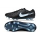 Chaussure Nike Tiempo Legend X Elite FG Noir Bleu Givré