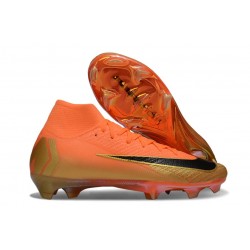Nike Air Zoom Mercurial Superfly X Elite FG Orange Noir Or