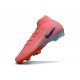 Nike Air Zoom Mercurial Superfly X Elite FG Rose Bleu
