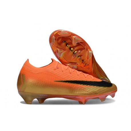 Nike Zoom Mercurial Vapor XVI Elite FG Neuf Orange Noir Or