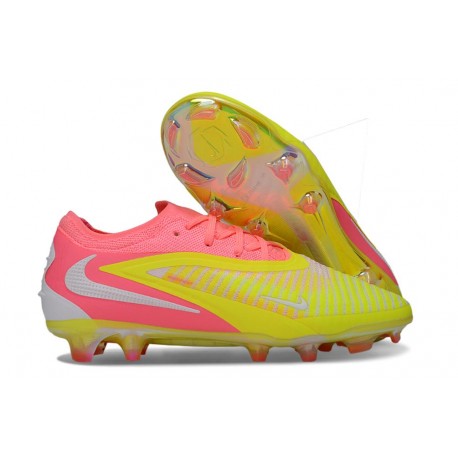 Nike Phantom 6 Elite Low FG Nouveau Jaune Rose