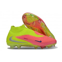 Crampons Neuf Nike Phantom 6 Elite DF FG Rose Jaune
