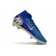 Nike Air Zoom Mercurial Superfly X Elite FG Bleu Blanc