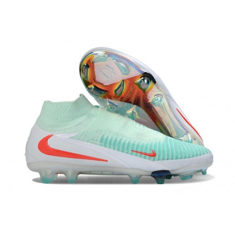Crampons Neuf Nike Phantom 6 Elite DF FG Pistachio Frost Rouge