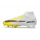 Crampons Nike Mercurial Superfly 10 Elite FG Blanc Or Jaune