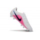 Crampons Nike Tiempo Maestro Elite FG Attack - Blanc Noir Bleu Rose