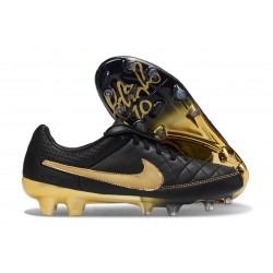 Crampons Nike Tiempo Maestro Elite FG Noir Or