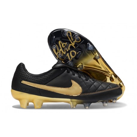 Crampons Nike Tiempo Maestro Elite FG Noir Or
